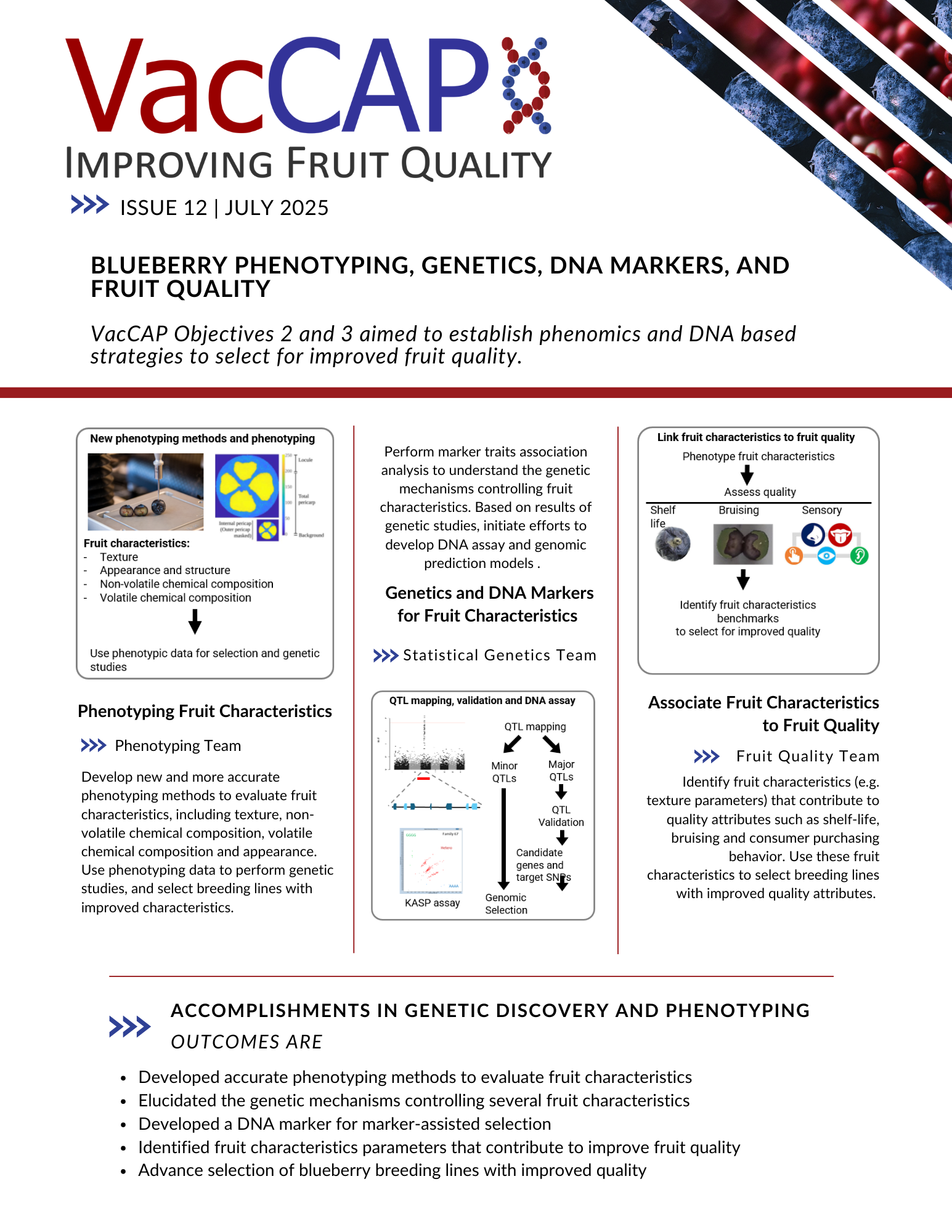 VacCAP Objective 1 Newsletter Cover